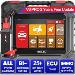 ANCEL V6 PRO Bi-directional OBD2 Scanner All Systems Diagnostic Key Programming