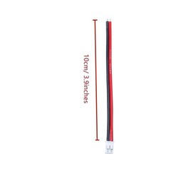 20 Sets Mini Micro JST-PH 2.0mm 2 Pin Male Connector with 10cm Silicone Wire