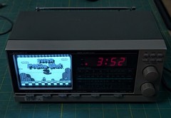 GPX Black and White TV Alarm Clock Model TV-2 1985