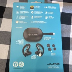 JLab Epic Sport ANC 3 True Wireless Earbuds, Sport EarHook, Android/iOS [SEALED]