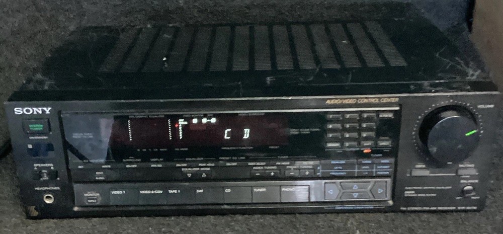 Sony STR-AV110 Stereo Receiver Black AM/FM Dolby Pro Logic 2CH 100W RCA