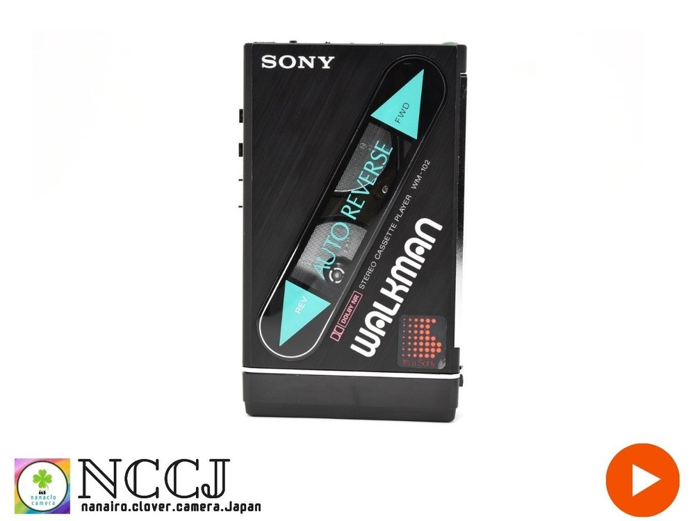 [Near Mint] SONY WALKMAN stereo cassette player WM-102 Black From JAPAN 2915363