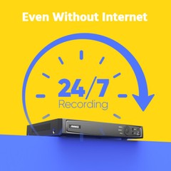 ANNKE 4K POE Audio Security Camera System 16CH NVR Color Night Human Detection