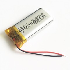 2PCS 3.7V 540mAh Li-Po Rechargeable Battery 802040 For Bluetooth Speaker MP3 GPS