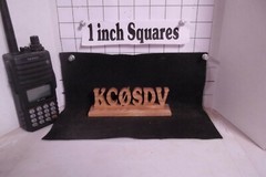 Handcrafted Oak Personalized small Amateur Ham Radio Call sign FREE SHIPPING