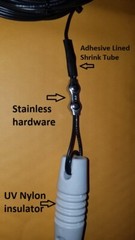 END FED “RANDOM WIRE” HF DIPOLE 9:1 ANTENNA. STAINLESS/ 80-6 METERS 150W PEP