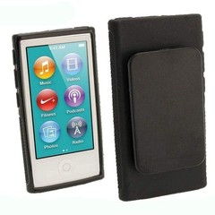 Case for Apple iPod Nano 7 7th Gen – TPU Gel Rubber – w/ Belt Clip – US Seller
