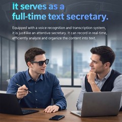 AI Smart Glasses with HD Camera Voice Translation BT Video Recording Sunglasses