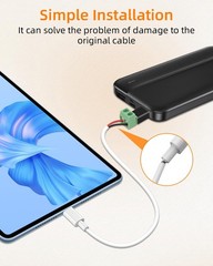 USB C to 2Pin Screw Terminal Adapter 5V Type C Solderless Converter 4 PCS