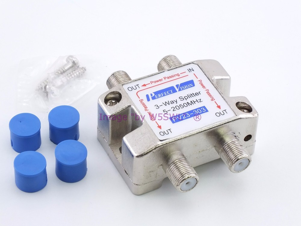 Wide Band 3-Way Splitter 5-2300MHz Power Passing – Sold by W5SWL