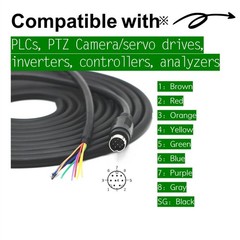 Mini-8P Cable ,Mini DIN 8 pin Male MD8 to Wire End Connecter Adapter Cable for P