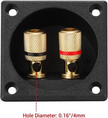 Durable 2PCS 2.2 Inch Speaker Box Terminal Cups with Screw Mount for Subwoofers