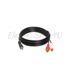 6ft Audio 3.5mm Male Jack to 2RCA Male Cable 1/8″ 2 RCA Stereo Aux Y Splitter
