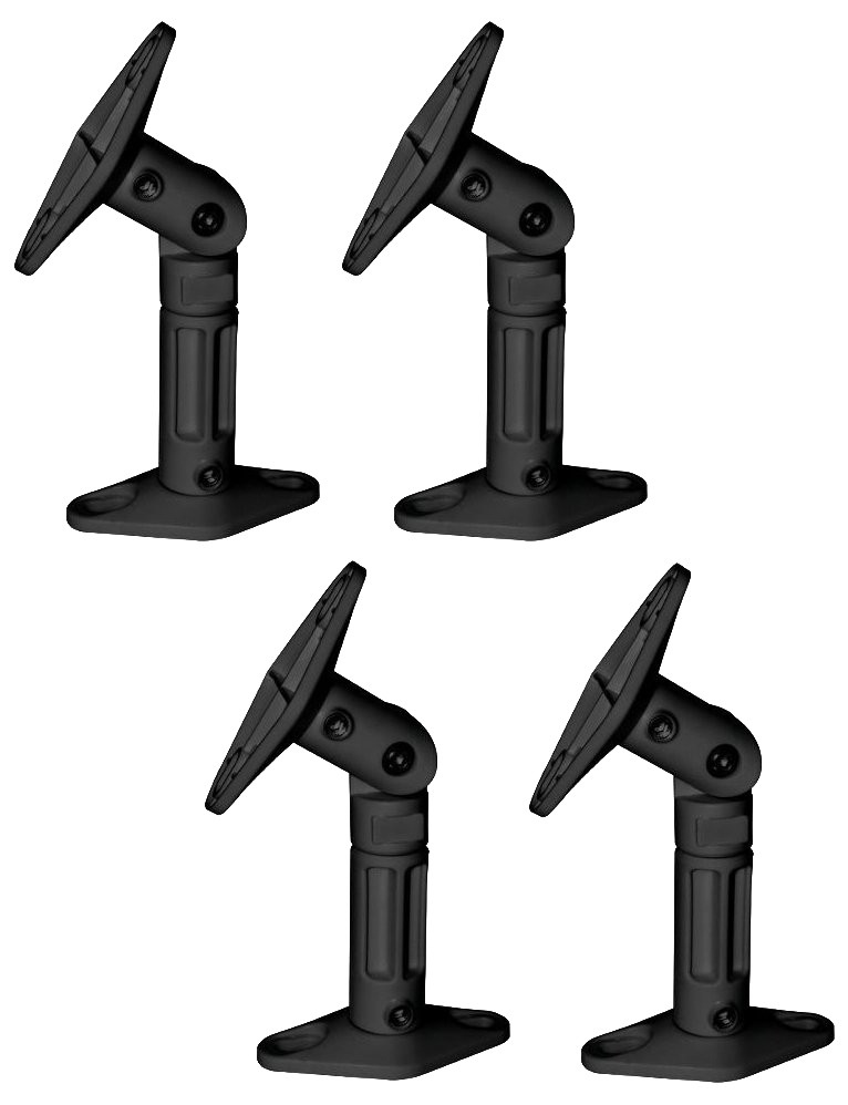 4 Pack Lot – Black Universal Wall or Ceiling Speaker Mounts Brackets fits BOSE