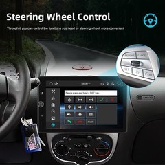 10.4” Android 15.0 Single 1 Din Carplay Rotatable Car Stereo Radio GPS WIFI