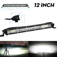 12″ inch 450W LED Work Light Bar Combo Spot Flood Driving Off Road SUV Boat ATV