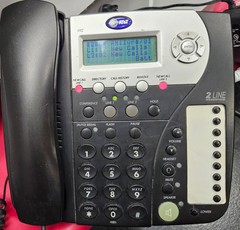***GREAT*** AT&T PHONE MODEL 992 2-LINE SPEAKERPHONE, HANDSET, STAND, ADAPTER!!
