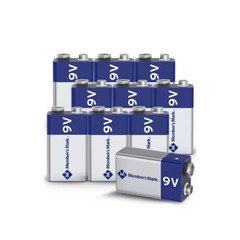 Member’s Mark 9V Alkaline Batteries, 10 pk
