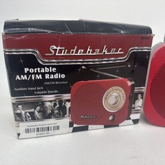 Studebaker Bluetooth Retro Portable AM/FM Radio with AC or Battery Operation