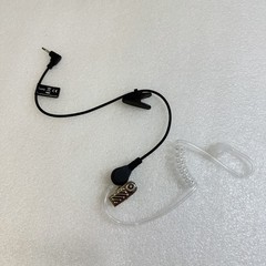 2.5mm Listen Only Acoustic Tube Earpiece for Speaker Mic 12” Short Cord JH-617-1