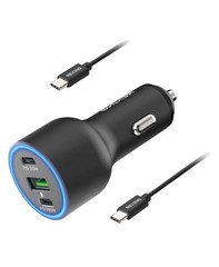 NEW Rexing – 120W Vehicle Quick Charger with 2 USB-C & 1 USB Port Compatible