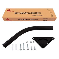 Antenna Mount – 1 BY ONE Attic Adjustable Weather Proof 15.31 inch, Black