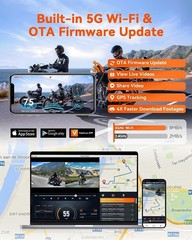 Vantrue Falcon 1 (F1) Motorcycle 4K Dashcam (4K + 1080P) GPS | WiFi(1TB Support)