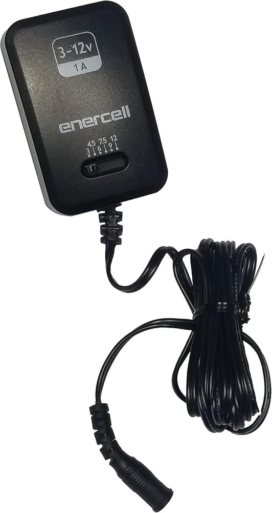 Enercell 3-12VDC 1A Adaptaplug AC-to-DC Adapter Requires Adaptaplug Tip