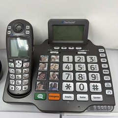 ClearSounds A1600 DECT 6.0 Amplified Cordless Base Phone System W/Handset & Manu