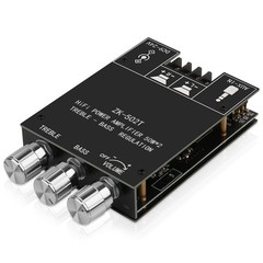 Bluetooth 5.0 Mini Stereo Amplifier 50W+50W, 2.0 Channel Audio Board, DIY Home S