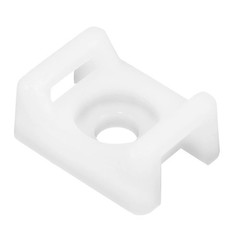 Pacer Screw Down Cable Tie Mount – #10 Screw Mount Method – Natural Color – 100