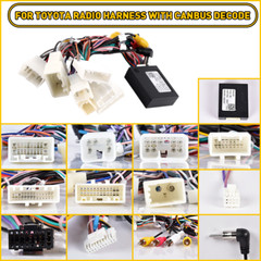 For Toyota Car Stereo Radio Power Harness Cable Wire Adapter Support JBL AMP