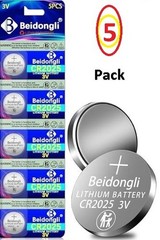 5 Pack CR2025 Batteries LOW AS 51¢ per battery new tracking available