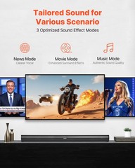 VEVOR Sound Bar for Smart TV 2.1 Channel Bluetooth TV Soundbar with Subwoofer