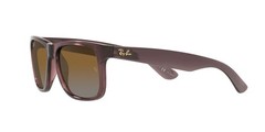 Ray-Ban Unisex RB4165 54 mm, Transparent Dark Brown/Polarized Gradient Brown