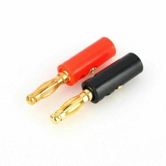 40Pcs Gold Plated Banana Plugs Audio Jack Speaker Wire Cable Screw Connector 4mm