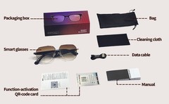 AI Smart Glasses for Men&Women Bluetooth Sunglasses Open-Ear Speaker Translation