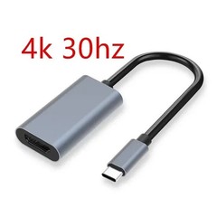 TYPE C to HDMI-Compatible 4K Adapter USB C USB3.1 Male to HDTV Female Converter