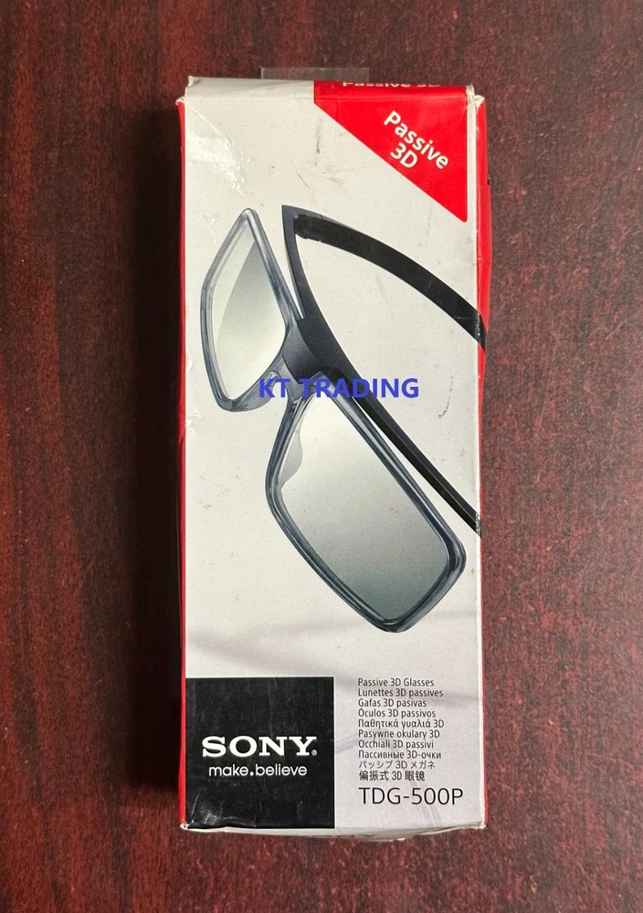 SONY Original TDG-500P Lightweight Passive 3D Glasses TDG500P