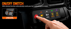 4 Gang Switch Panel LED Light Circuit Control Relay System Box Truck Offroad