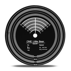 50/60Hz LP Turntable Speed Test Lamp Hand-held Strobe Unit & Stroboscopic Disc