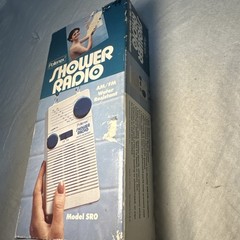 Vintage Pollenex Shower Radio AM FM SR0 New 1986 Water Resistant