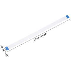 Flexible Flat Cable, 250mm 1mm Pitch 12 Pins FPC FFC Flexible Ribbon Cable 10Pcs