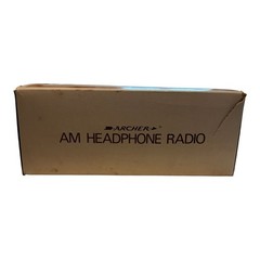 Vintage Archer 12-191 AM Headphone Radio Japan Radio Shack Working w/Box Receipt