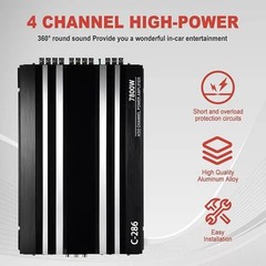 3800W/7800W Watt 4 Channel Car Truck Amplifier Stereo Audio Speaker Amp System