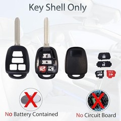 Key Fob Shell Case Replacement Fits for Toyota Camry Corolla RAV4 Highlander