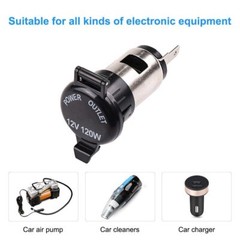 12V 120W Cigarette Lighter Power Socket Plug Outlet for Car Motorcycle Motorbike