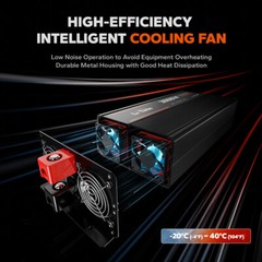 LiTime 3000W Pure Sine Wave Inverter 12V DC to 120V AC with Real-Time Monitoring