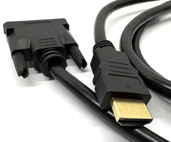 DVI to HDTV – H.D.M.I. Male To Male HD Laptop PC 1080P Monitor/Projector Cable