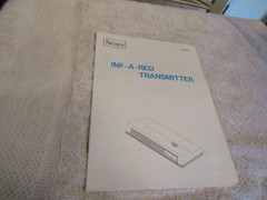 Vintage Sears Infared Wireless Transmitter & Microphone Communication Device NOS